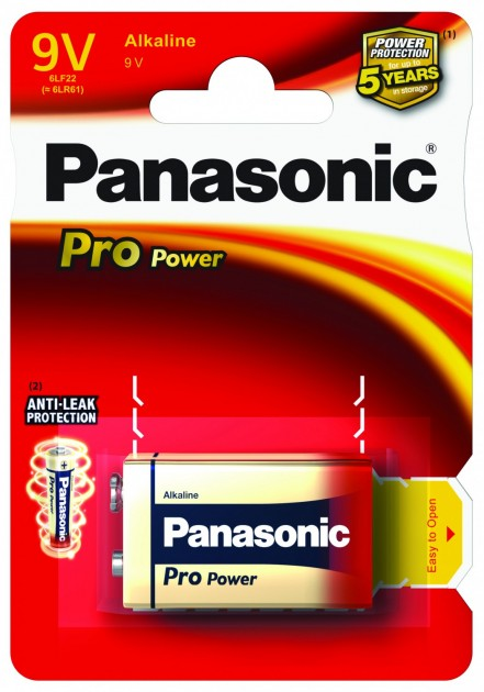 6LR61 Panasonic Pro Power Alkaline 9V BL1