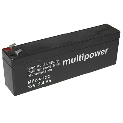 MP2.4-12C - 12V 2,4Ah AGM Algemeen gebruik van Multipower