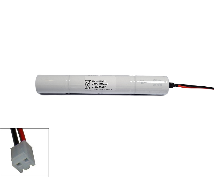 Arts Energy (Saft) NiCd 4,8V 1600mAh 4xCs HT staaf met S06 aansluiting