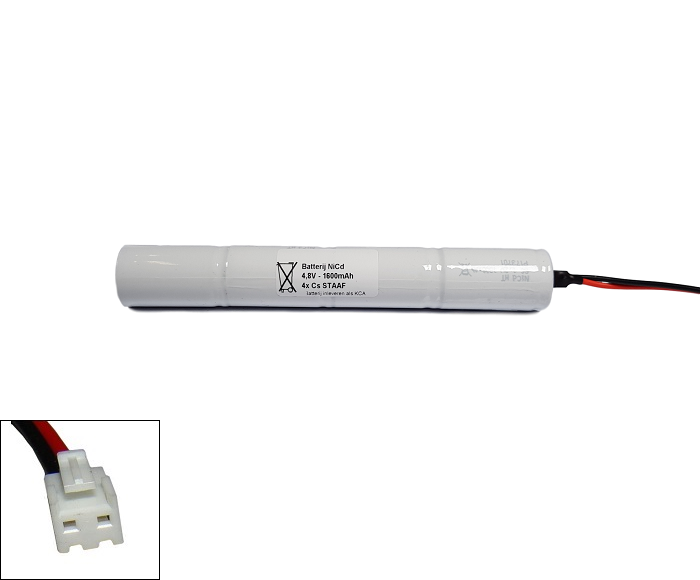 Arts Energy (Saft) NiCd 4,8V 1600mAh 4xCs VNT staaf met S04 aansluiting