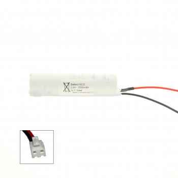 Arts Energy (Saft) NiCd 2,4V 2500mAh 2xC VNT staaf met S04 aansluiting