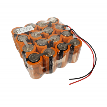 Batterijpack alkaline 4x4D MN1300 Duracell 24V - Draadaansluiting