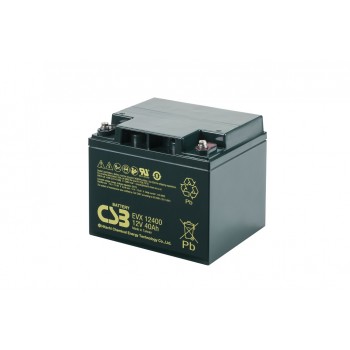 EVX12400 - 12V 40Ah Deep Cycle AGM loodaccu van CSB Battery