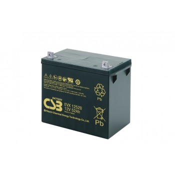 EVX12520 - 12V 52Ah Deep Cycle AGM loodaccu van CSB Battery