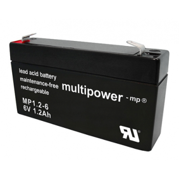 MP1.2-6 - 6V 1,2Ah AGM Algemeen gebruik van Multipower