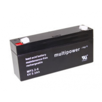 MP3.3-6 - 6V 3,3Ah AGM Algemeen gebruik van Multipower
