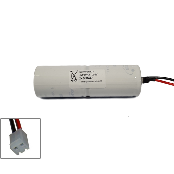 NiCd 2,4V 4000mAh 2xD HT staaf met S06 aansluiting