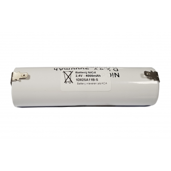 NiCd 2,4V 4000mAh D 2STAAF - Faston 4,8mm