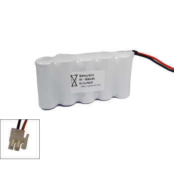 Arts Energy (Saft) NiCd 6,0V 1600mAh 5xCs VNT side by side met S05 aansluiting