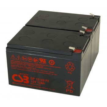 UPS noodstroom accu 2 x GP12120F2 van CSB Battery