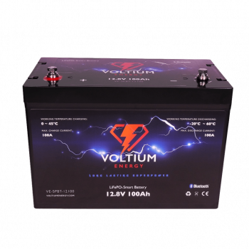 Voltium Energy® LiFePO4 Lithium accu 12,8V 100Ah met APP