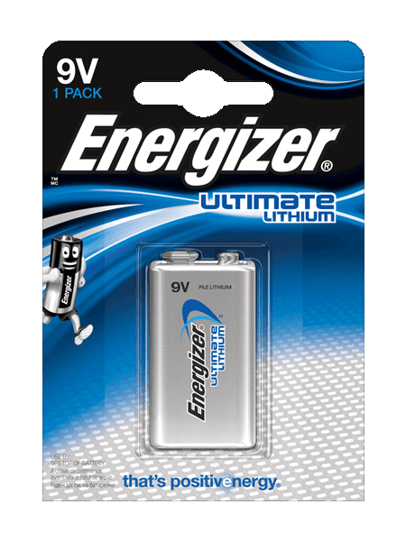 6LR61 Energizer Ultimate Lithium 9V BL2