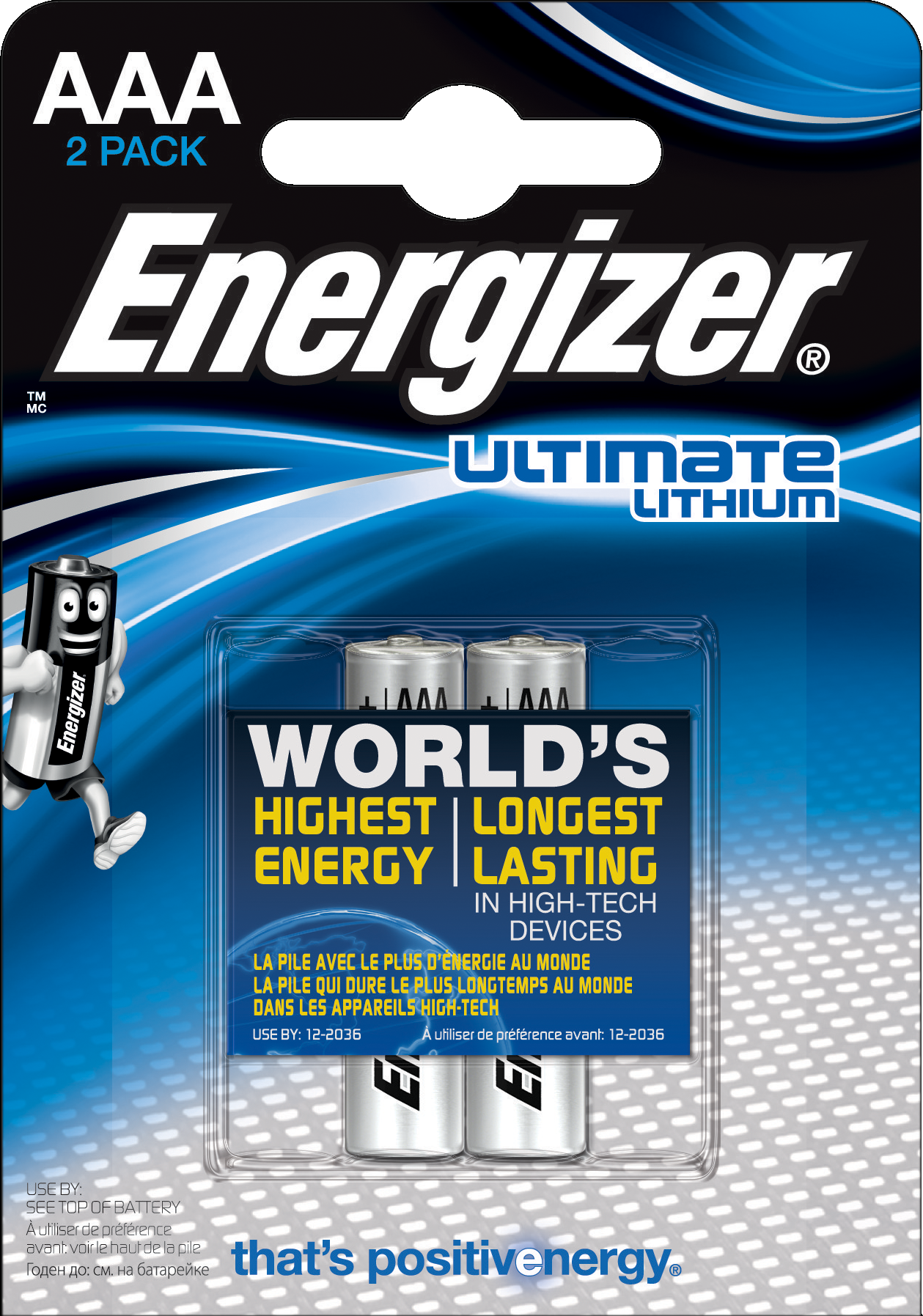 L91 Energizer Ultimate Lithium AAA BL2