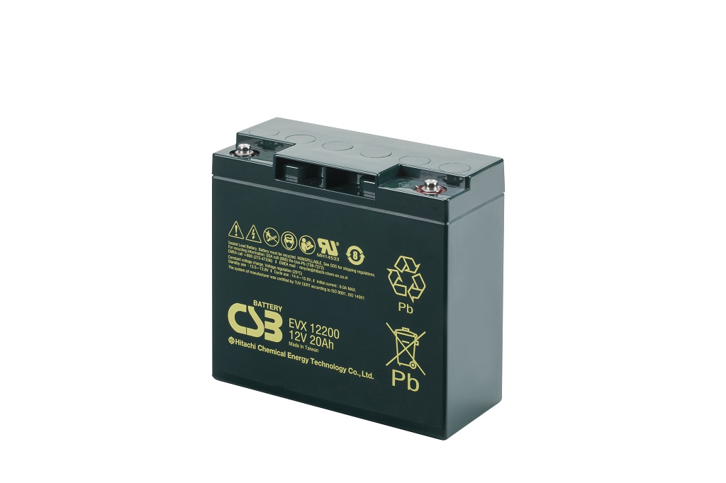 EVX12200 - 12V 20Ah Deep Cycle AGM loodaccu van CSB Battery