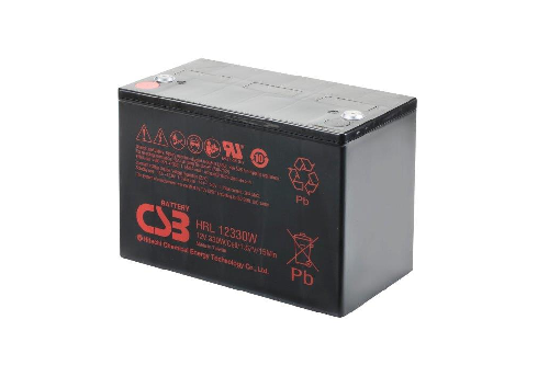 HRL12330W - 12V 82Ah 330W AGM High Rate Long Life van CSB Battery