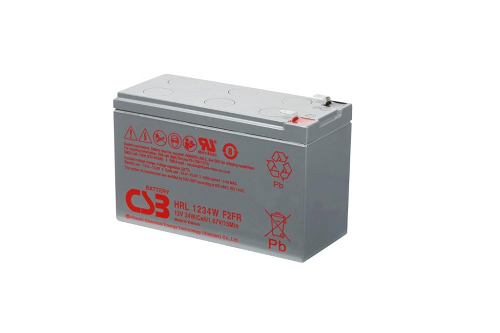 HRL1234W - 12V 8,5Ah 34W AGM High Rate Long Life van CSB Battery