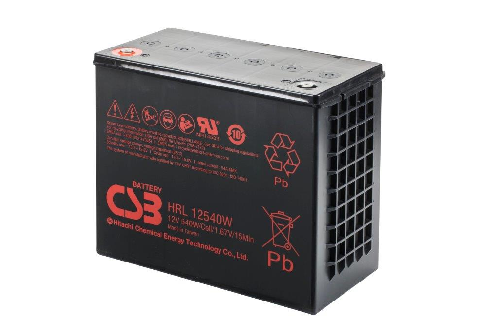 HRL12540W - 12V 135Ah 540W AGM High Rate Long Life van CSB Battery