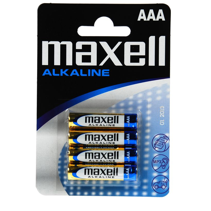 LR3 Maxell Alkaline AAA BL4