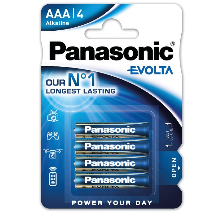 LR3 Panasonic Evolta Alkaline AAA BL4
