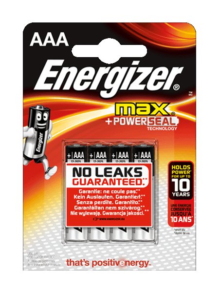 LR3 Energizer Max AAA BL4