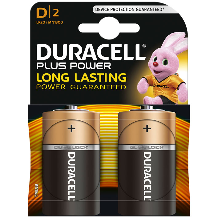 MN1300 Duracell Plus Power D BL2