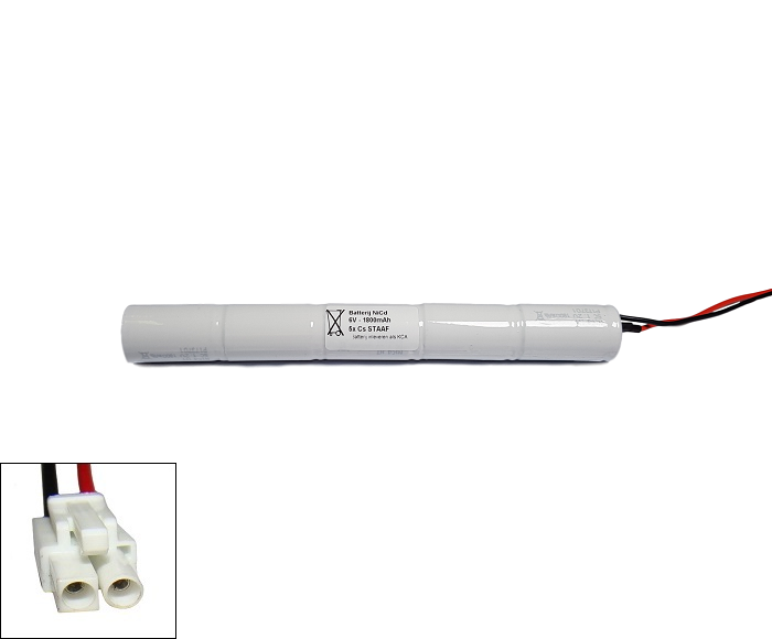 NiCd 6V 1800mAh 5xCs HT staaf met S02 aansluiting