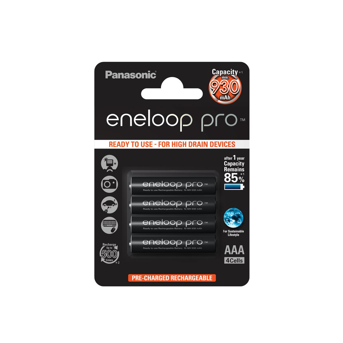 Panasonic Eneloop Pro AAA BL4