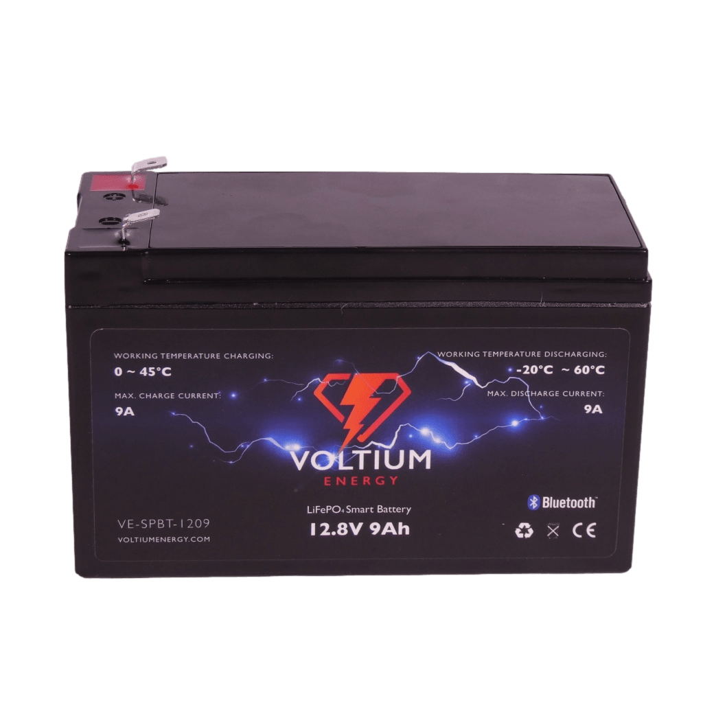 Voltium Energy® LiFePO4 Lithium accu 12,8V 9Ah met APP