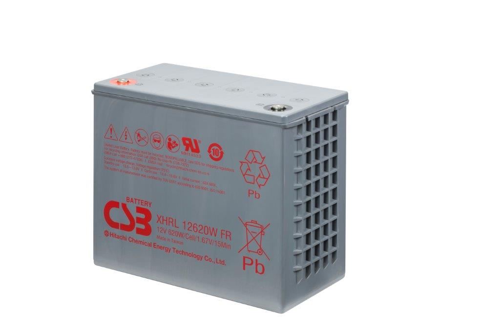 XHRL12620W - 12V 130Ah 620W AGM Extreme High Rate Long Life van CSB Battery