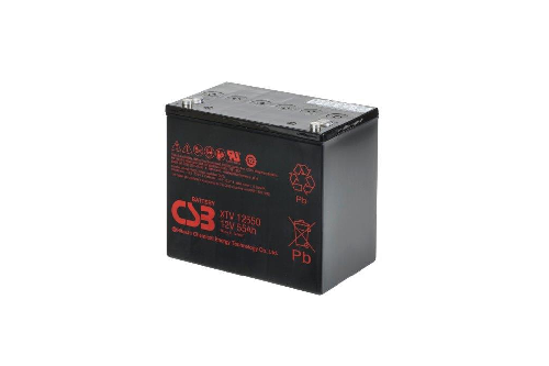 XTV12550 - 12V 55Ah AGM Extreme Temperatures Version van CSB Battery